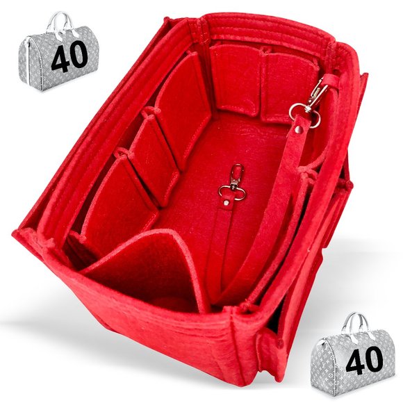 👑🦄Speedy 40 LV Purse Organizer Insert Cherry Red
